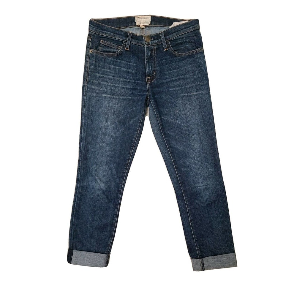 Current Elliott  The Fling Gibson Slim Boyfriend Cropped Womens Jeans Size 28